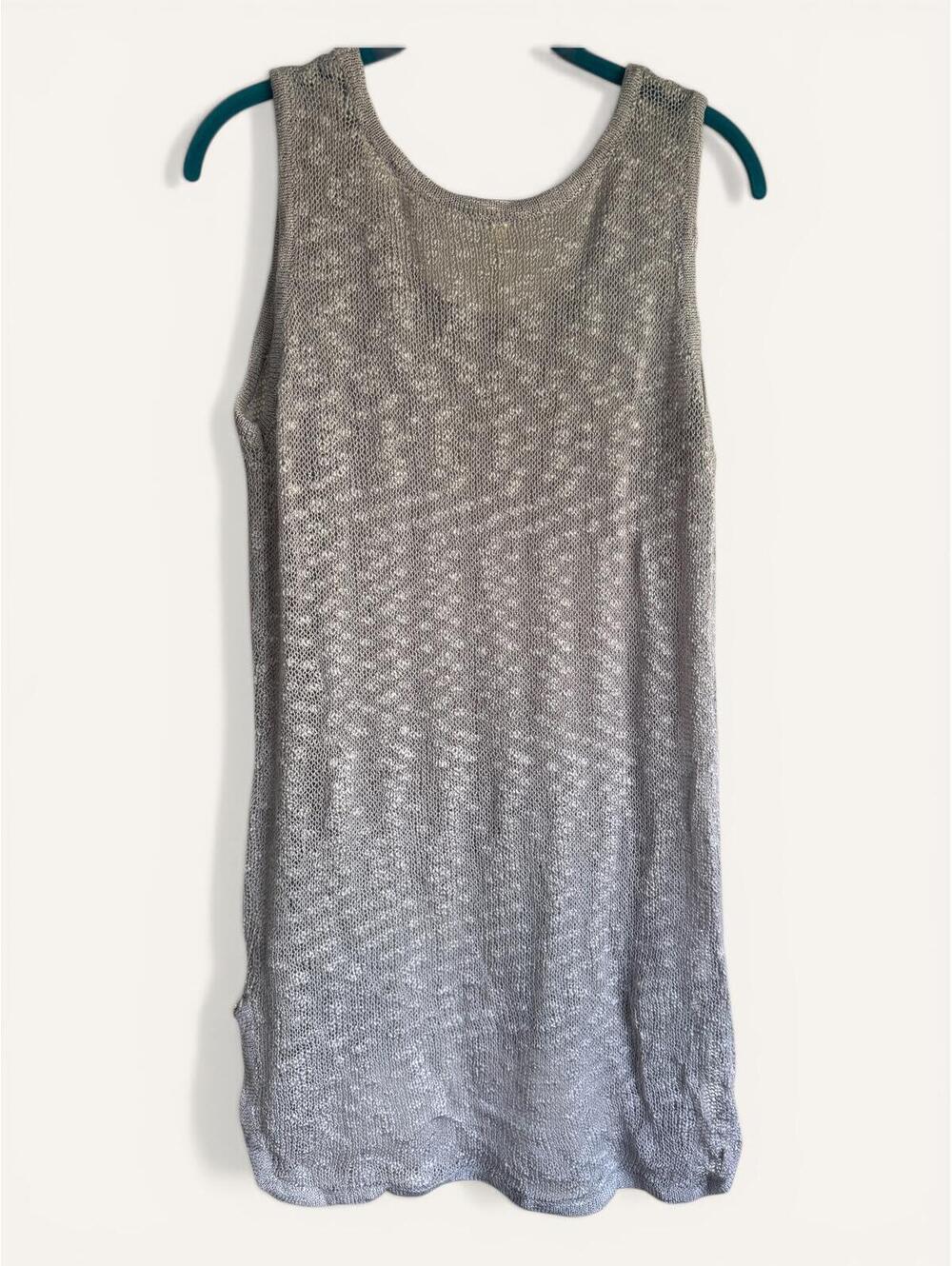 POL NWOT Fringe Tank Top-Size L-Cloud Gray - Picture 4 of 5